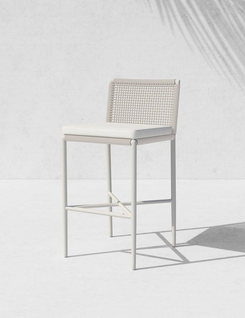 Lawn and Garden Mid Century Matte Garden Stool Outdoor Furniture