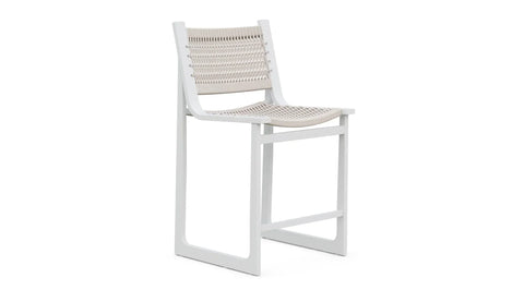Modern Outdoor Living & Garden Bar Stool with Slat Back