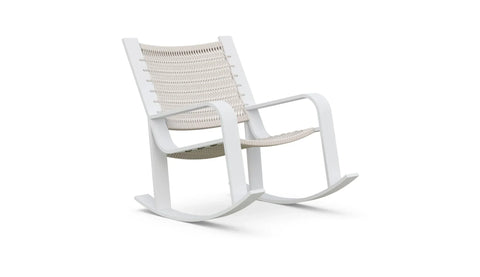 Outdoor Living & Garden Modern Bronze Slat Rocking Chair