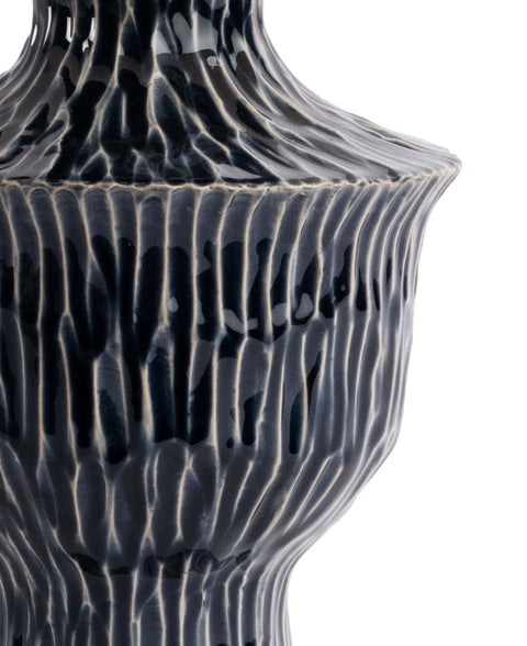 Crescent Column Accent Contemporary Drum Table Lamp