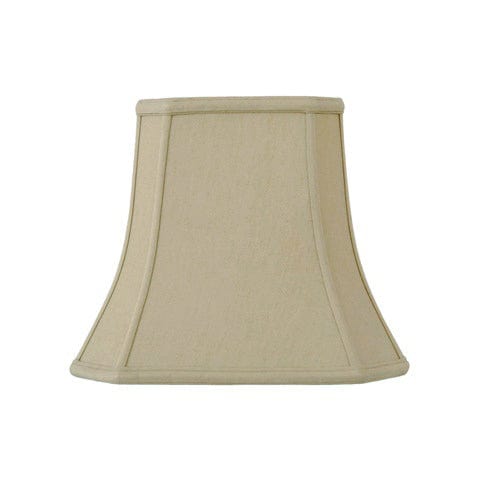 Cut Corner Rectangle Bell Anna Rayon Lamp Shade - Coffee