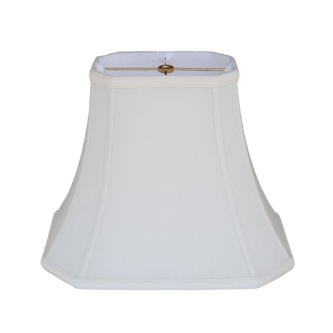 Cut Corner Rectangle Bell Anna Rayon Lamp Shade - Off White