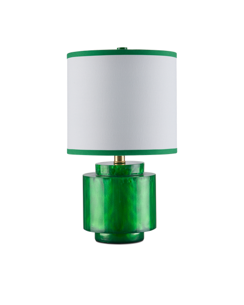 Beryl Accent Modern Column Table Lamp with Contrast Trim