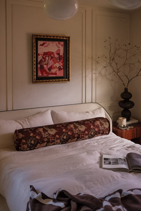 Powered by People Artful Traditionalist Vintage Bolster Cylinder Throw Pillow - 8 x 24 - 9 x 36 - 9 x 48