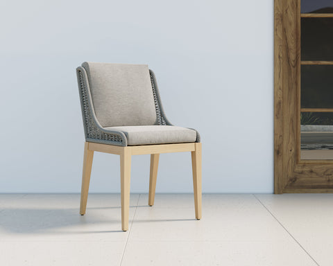 Outdoor Living & Garden Modern Teak Dining Side Chair