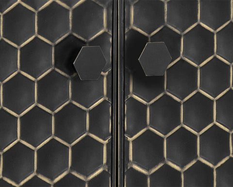 One-of-a-kind Hive Honeycomb Sideboard for Modern Living Spaces