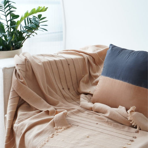 Powered by People Monochromatic Modern Handcrafted Accent Throw Pillow - 20 x 20