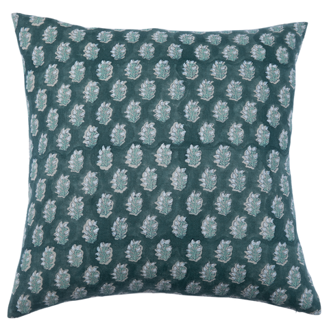 Filling Spaces Artful Traditionalist Handcrafted Organic Embroidery Accent Pillow - 18 x 18 - 20 x 20 - 22 x 22 - 24 x 24 - 26X 26 - 14 x 20 - 14 x 40 - 18 x 40 - 16 x 50