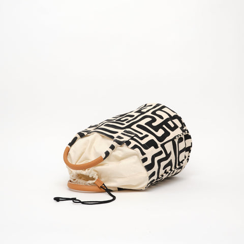 Abstract Graphic Drawstring Tote