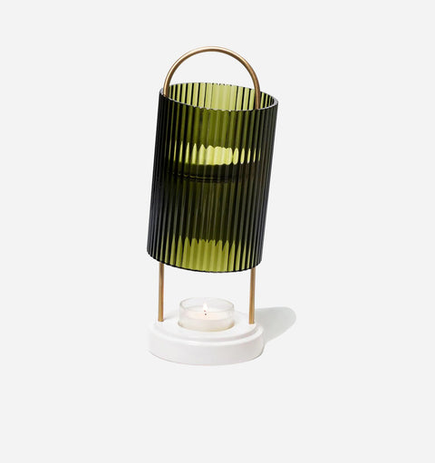 Contemporary Scandinavian Geometric Cylinder Centerpiece