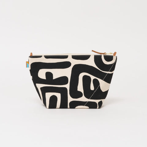 Abstract Heart Graphic Beaded Convertible Pouch