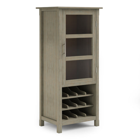 Avalon Contemporary Wine Cabinet with Pull Handles