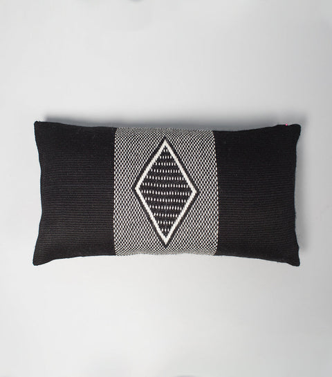 Artful Traditionalist Bohemian Handwoven Lumbar Cushion