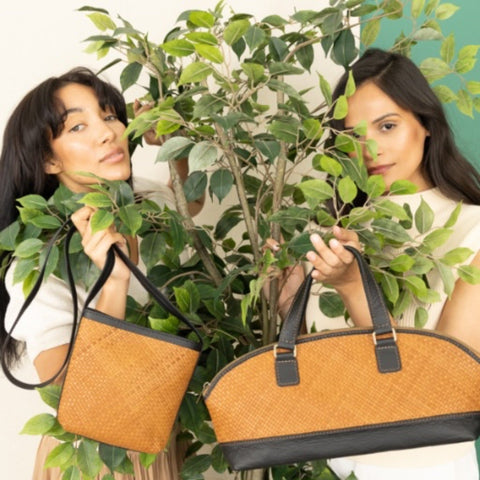 Geometric Braided Crossbody with Shoulder Straps