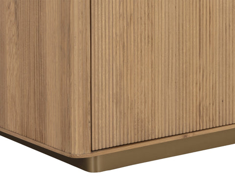 Kalla Contemporary Brushed Oak Sideboard Cabinet