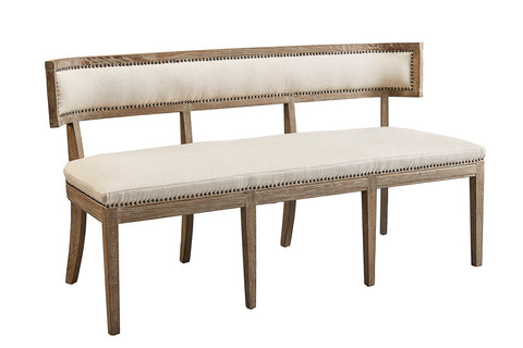 Artful Traditionalist Parsons Upholstered Dining Bench