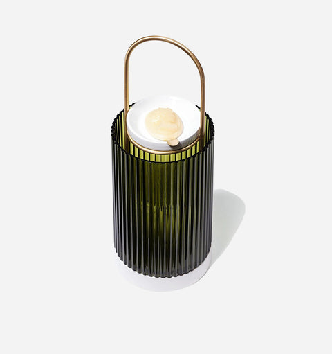 Contemporary Scandinavian Geometric Cylinder Centerpiece