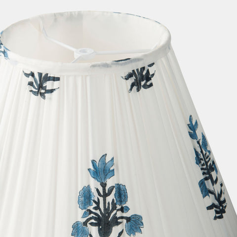 Accent Blossom Azure Pleated Shade Lamp Shade