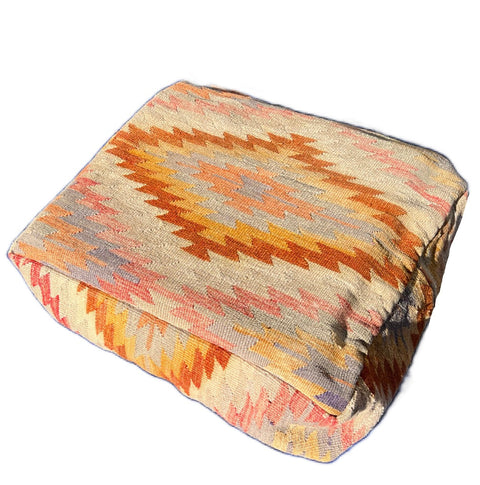 Artful Traditionalist Bohemian Handwoven Graphic Pillow Cover