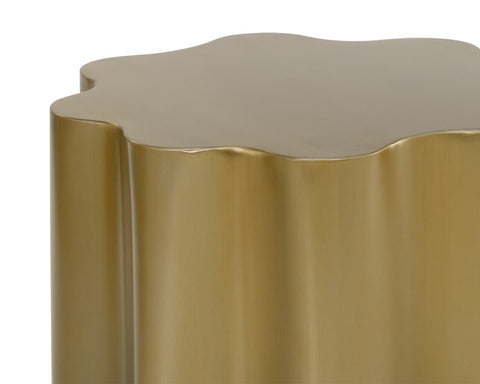 Dahlia Space Saving Freeform Center Table in Gold Ombre