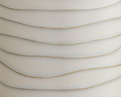 Corey Contemporary Curved Drum End Table