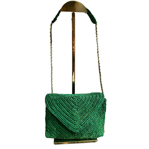 Casual Chevron Handmade Flap Crossbody