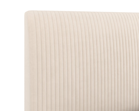 Sunpan Modern Harris Upholstered Platform Bed with Headboard - Low Profile - Queen - Full - King