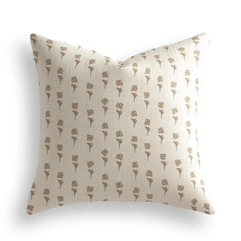 Daffodil Throw Pillow in Copper