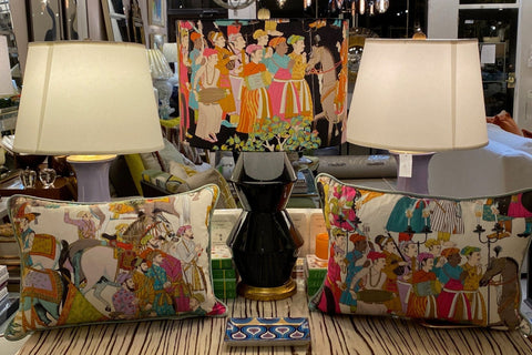 Dara by Manuel Canovas Hardback Drum Shade 16”