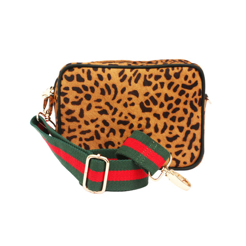Leopard Animal Pattern Crossbody with Adjustable Strap