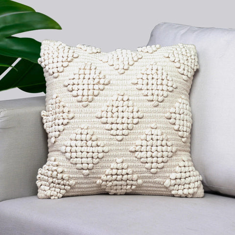 Powered by People Artful Traditionalist Bohemian Handwoven Square Accent Pillow - 18 x 18