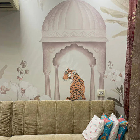 'Tropical Tiger' Wallpaper