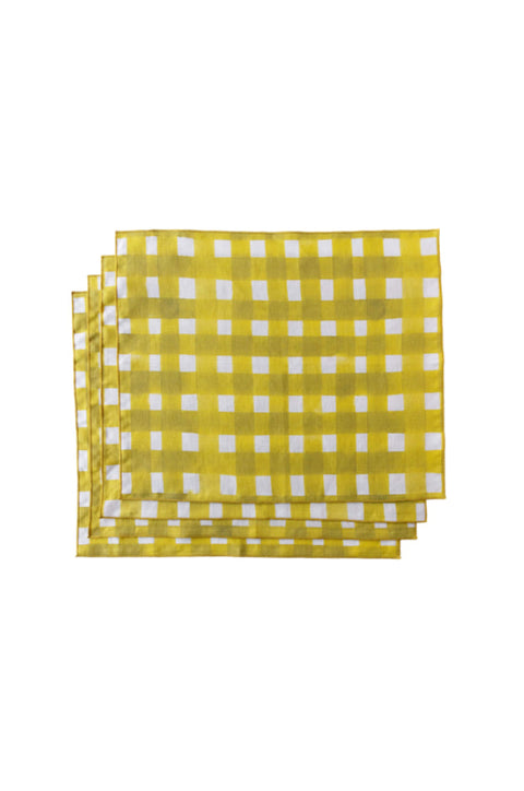Powered by People Tabletop Essentials Cross Hatch Gingham Rectangular Placemat - Set of 4