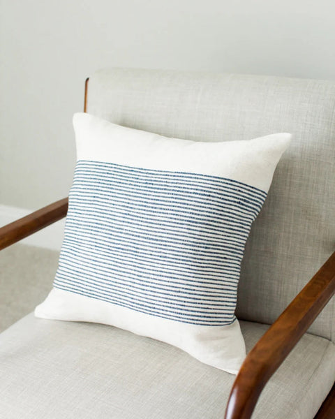 Powered by People Timeless Minimalist Handwoven Soft Pillow Cover - 20 x 20