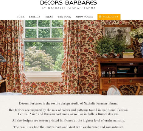 Decors Barbares Ete Moscovite Indigo Gathered 12” Shade