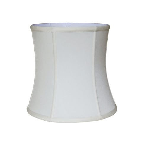 Deep Cylinder Retro Drum Supreme Satin Lamp Shade - Off White