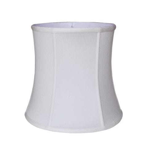 Deep Cylinder Retro Drum Supreme Satin Lamp Shade - White