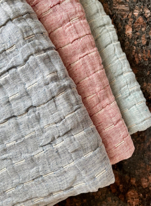 Devon Contemporary Textured Fringe Throw