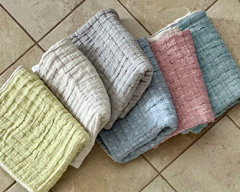 Devon Contemporary Textured Fringe Throw