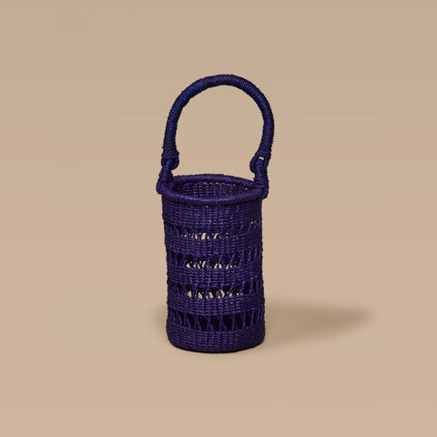Handmade Basket Weave Wine Bag with Open Top
