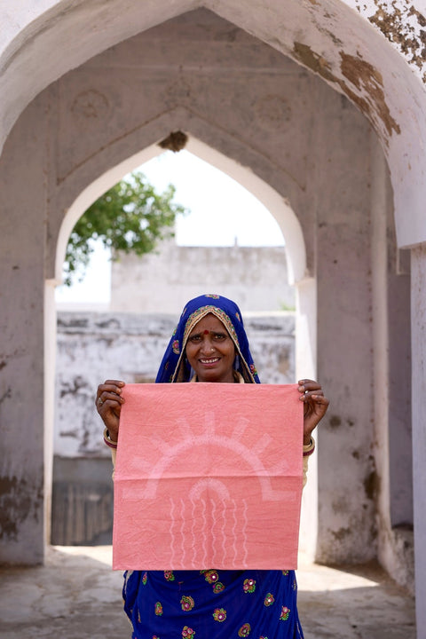 Powered by People Taos Bohemian Rectangular Print Placemat - Set of 4 - Set of 6