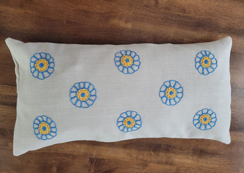 Artful Traditionalist Bohemian Embroidery Rectangle Pillow Cover