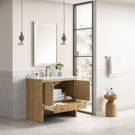 James Martin Furniture Hudson Contemporary Freestanding Bathroom Vanity