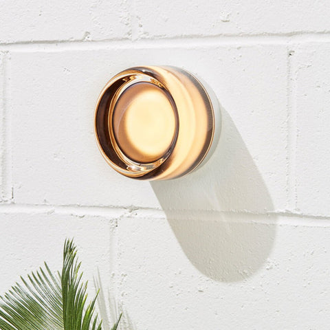 Dimple Sconce - Black Anodized
