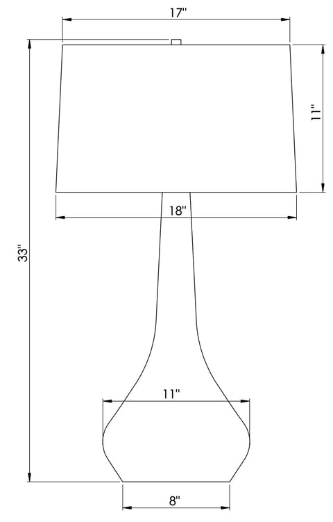 Dinah Accent Table Lamp Contemporary Drum Design