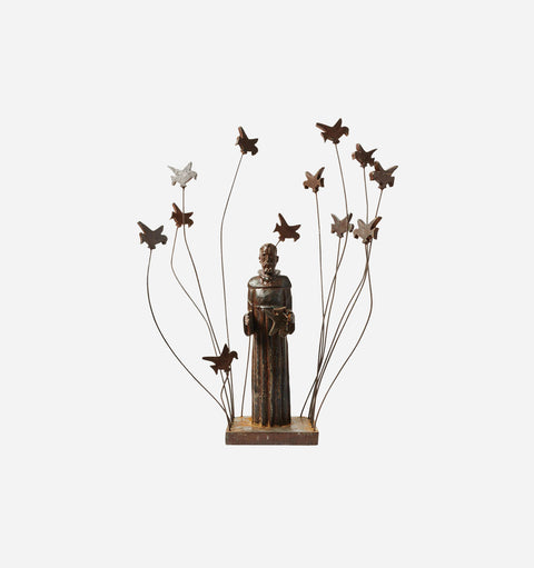 Artful Traditionalist Handcrafted Iron Figurative Statue