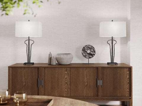 Dominic Modern Handcrafted Column Accent Table Lamp