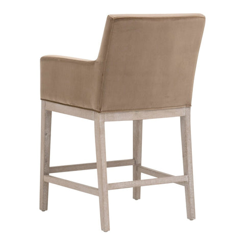 Timeless Minimalist Parsons Upholstered Counter Stool