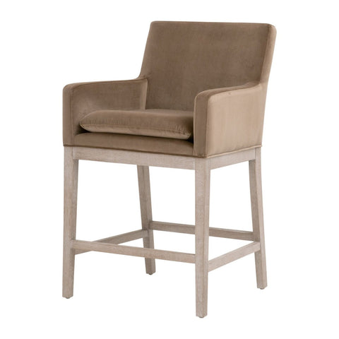 Timeless Minimalist Parsons Upholstered Counter Stool