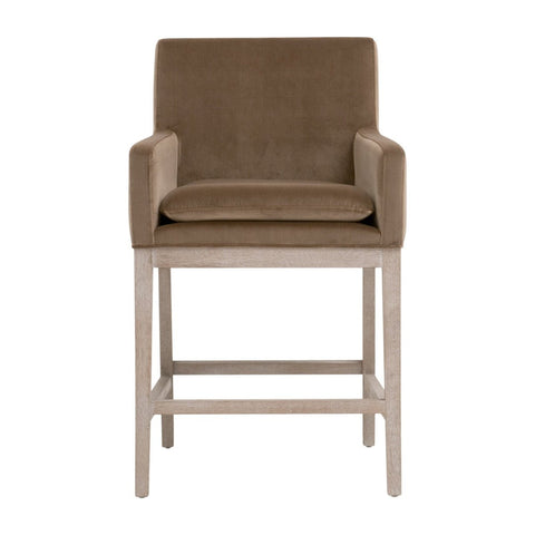 Timeless Minimalist Parsons Upholstered Counter Stool